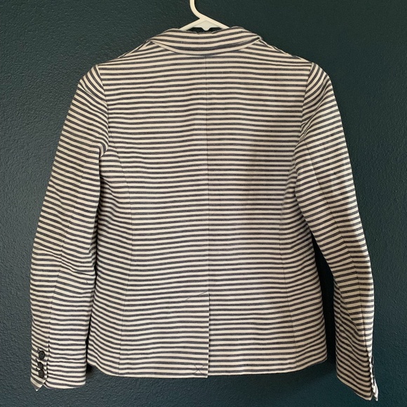 Preppy Madewell Blazer Size 2, Navy and White - Picture 3 of 5